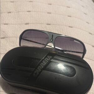 Carrera Gray Sunglasses with Black Case